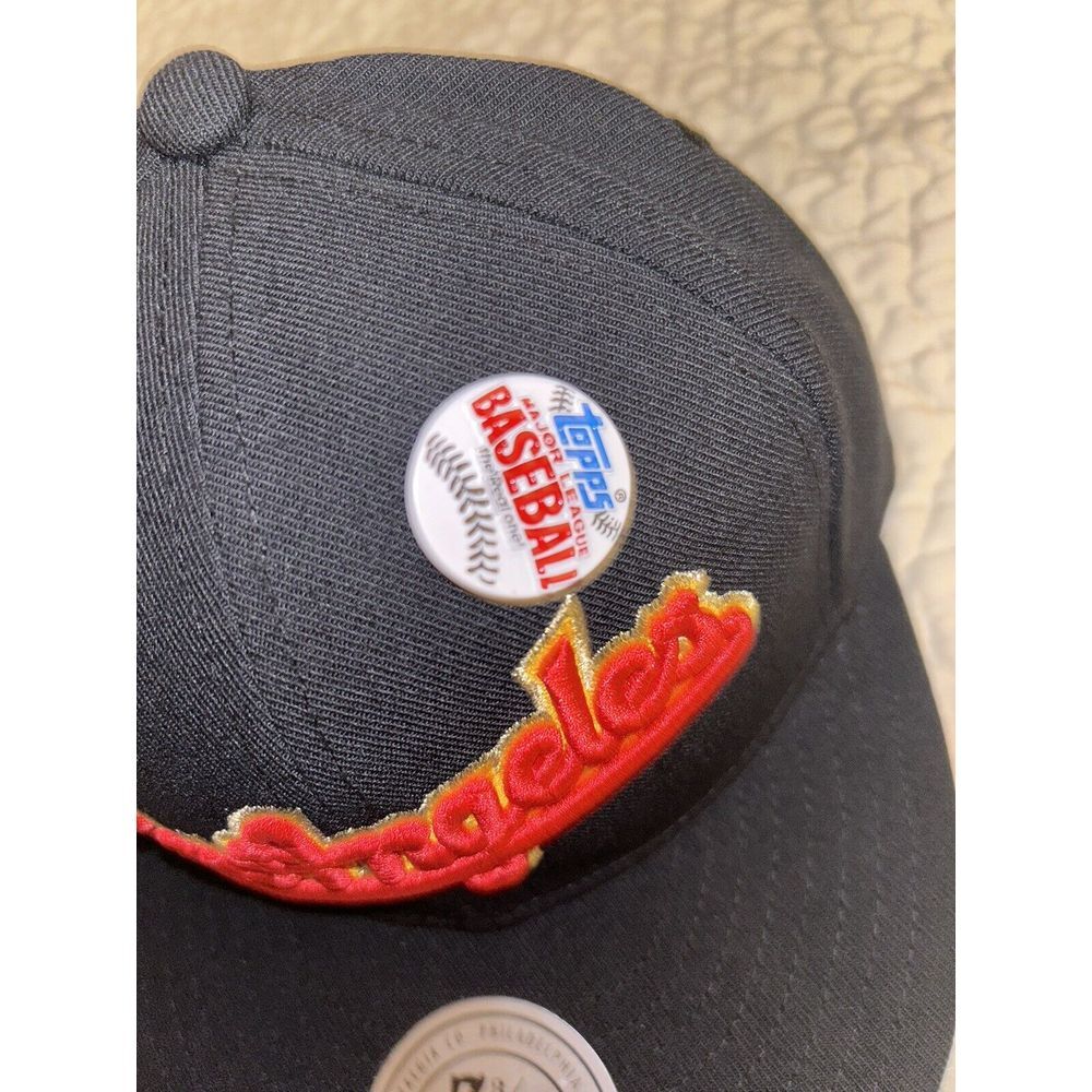 2023 Topps Lids x Mitchell & Ness Los Angeles Dodgers Fitted Hat Cap 7 3/8 Black - Picture 2 of 6